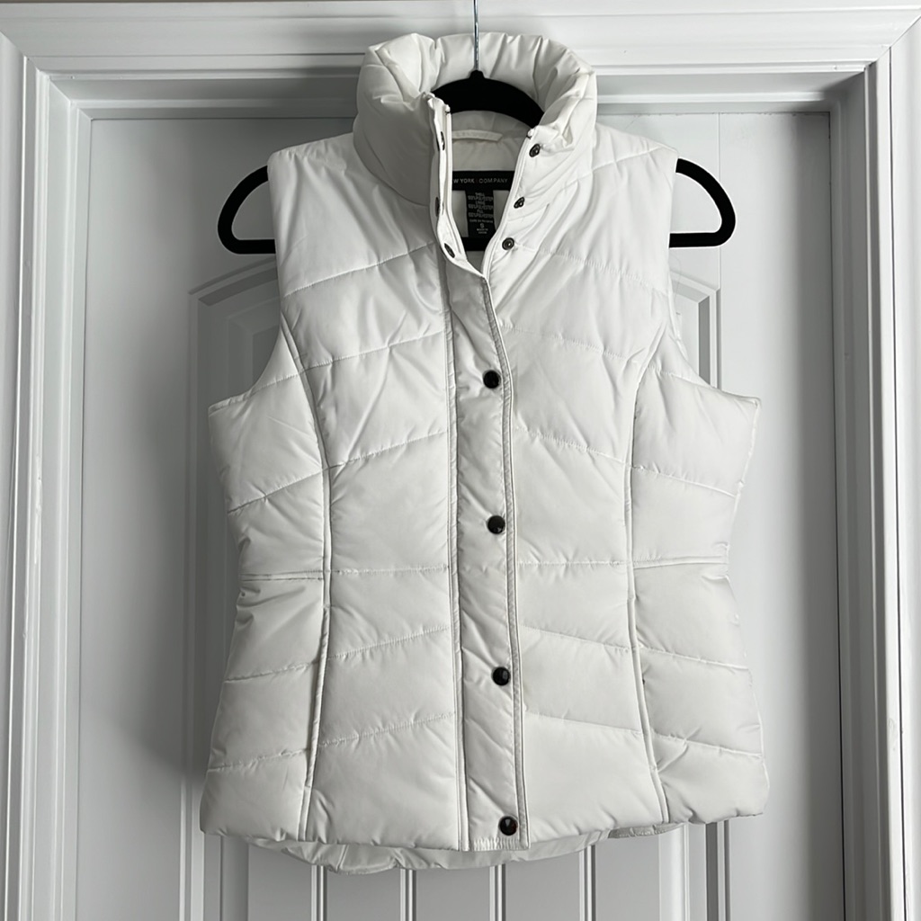 White Puffer Vest